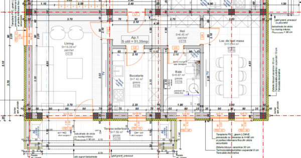 Apartament cu 2 camere, 51,35 mp + balcon 7,6 mp, zona Hotel
