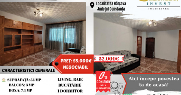 Apartament de vânzare în Hârșova – Mutare imediată, acte la zi!