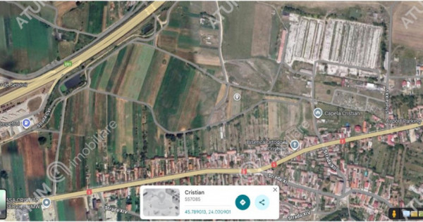 Teren intravilan de 8600 mp cu deschidere la doua drumuri in