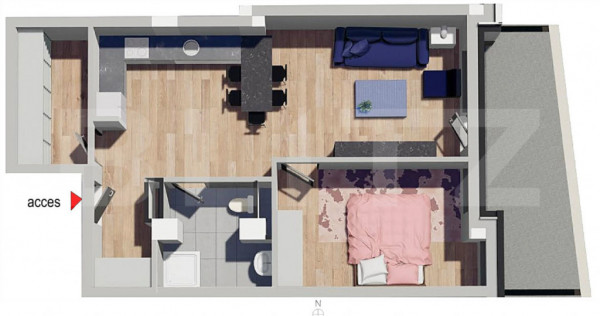 Comision 0! Apartament 2 camere, Bloc Nou, Petrom Calea Baci