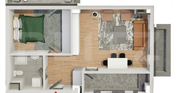 Comision 0!Apartament 2 camere,confort sporit,Calea Baciului