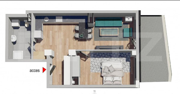 Comision 0!Apartament 2 camere, confort sporit,Bloc Nou,Petr