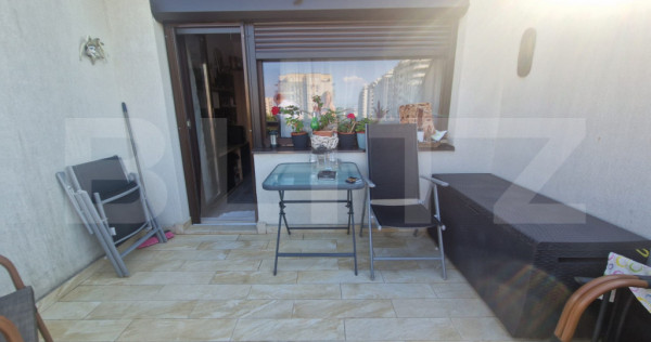 Apartament 4 camere zona Tractorul, decomandat 17 mp terase