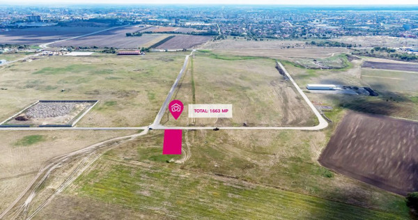 Oportunitate – Teren industrial 1.663 mp lângă Centur...