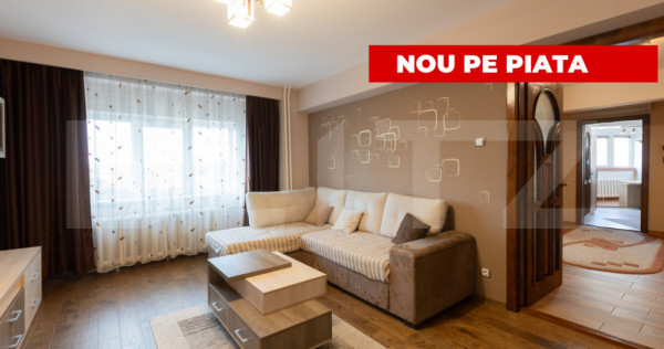Apartament 3 camere, decomandat, 83 mp, etaj intermediar, zo