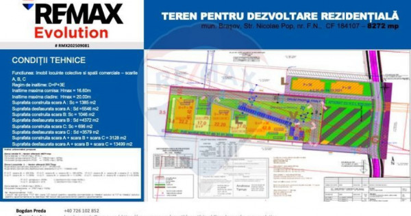 Teren pentru Dezvoltare Rezidențială – COMISION 0%