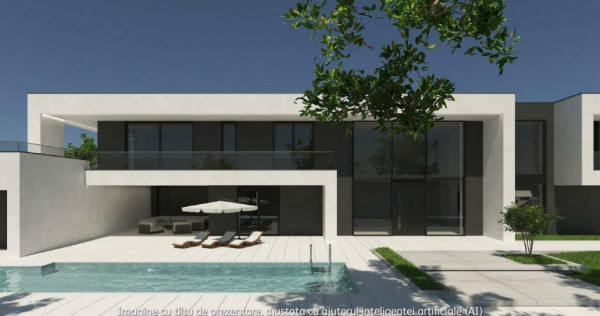 Casa de lux moderna cu 12 camere si piscina - Design minimal