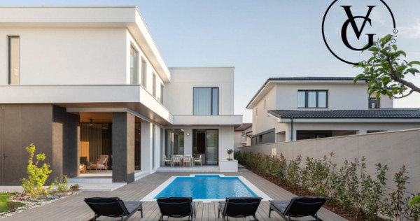 Vila cu 5 camere si piscina incalzita in Pipera