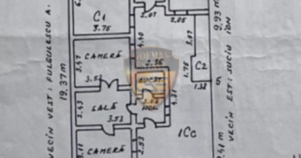 Casa 6 camere, baie, bucatarie si dependinte, zona Tomis II,