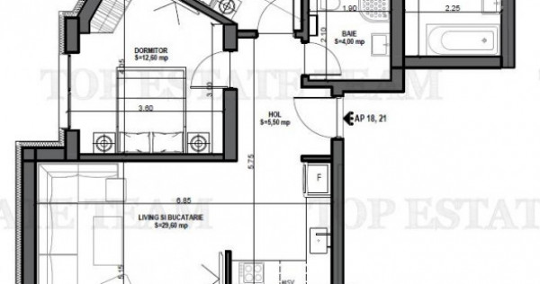 Apartament 3 camere in bloc nou, zona Mosilor