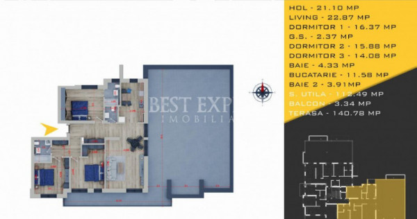 4 Camere Direct Dezvoltator-credit ipotecar 15%