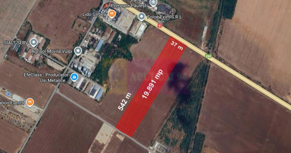 Teren extravilan de vanzare DN1 Paulesti (zona Movila Vul...