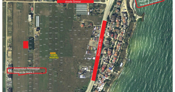 Teren intravilan 600mp Agigea RO-RO toate utilitățile v...