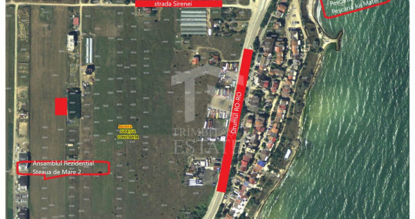 Teren intravilan 600mp Agigea RO-RO toate utilitățile v...