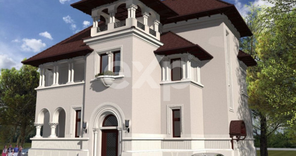 Vila cu arhitectura deosebila de vanzare- Primaverii- televi