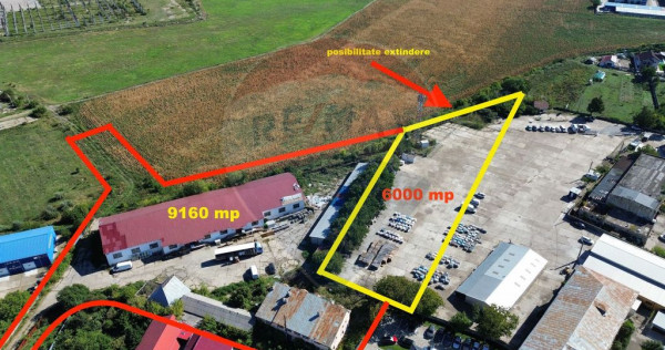 Teren 9160 mp cu 2500mp constructii