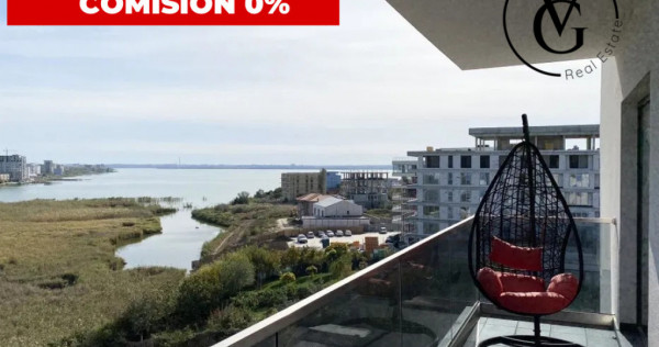 Apartament 2 camere Mamaia Sat cu piscina si vedere lac