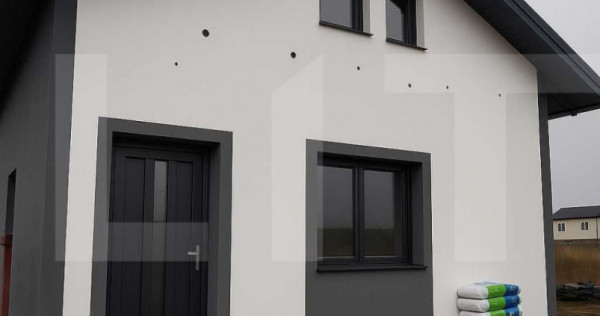 Casă nouă 3 camere + teren 250mp – zonă limitrofă Berc