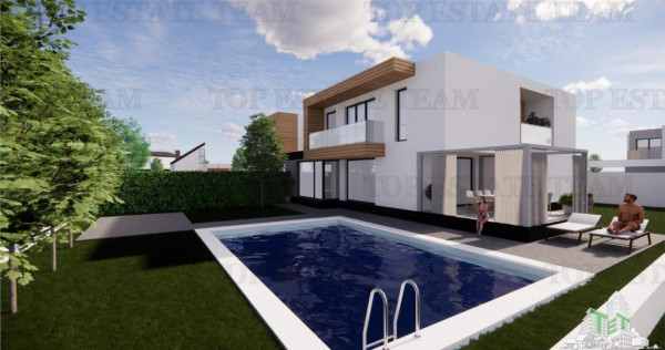 Vila premium cu garaj si piscina in Tunari