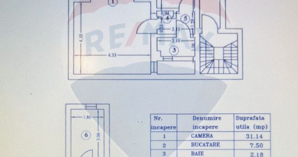 Apartament cu 1 camere de v&acirc;nzare &icirc;n zona Armeneasca