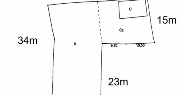 ZONA PACII- CASA 2 CAMERE ,TEREN 942 MP