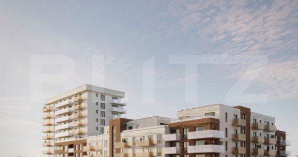 Apartament 2 Camere, 54 mp, 2 Balcoane, Imobil nZEB, Dambu R