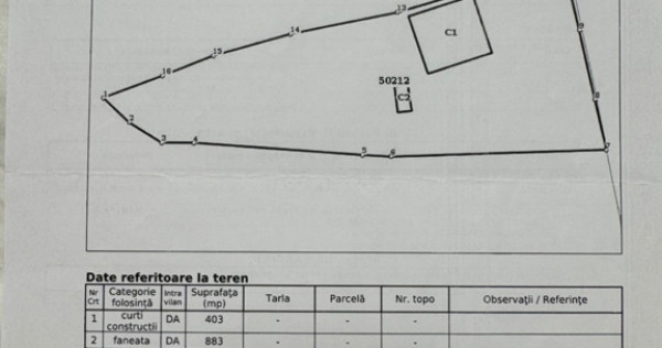 Teren intravilan 1286mp