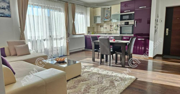 Apartament 3 camere 66 mp utili mobilat si utilat zona Doamn