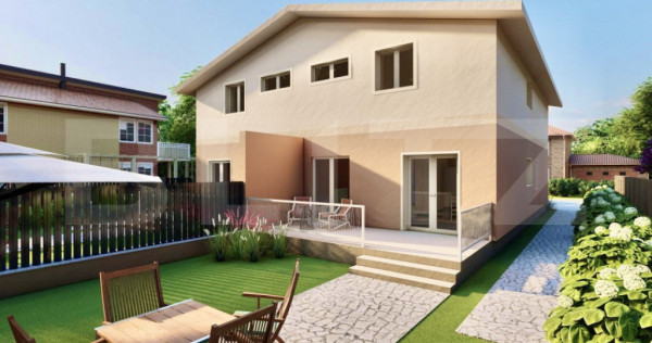 Casa tip duplex, 4 dormitoare,2 bai, teren 300 mp, Giroc