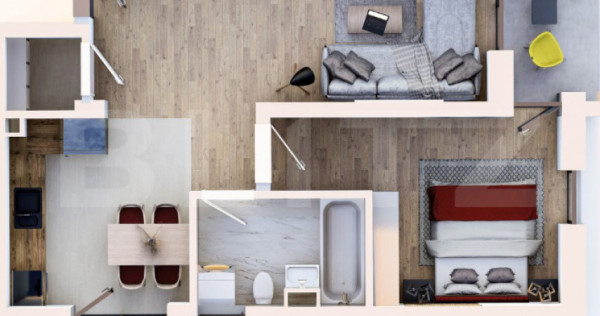 Apartament 2 camere, 52.50 mp, zona Unirii Green Properties