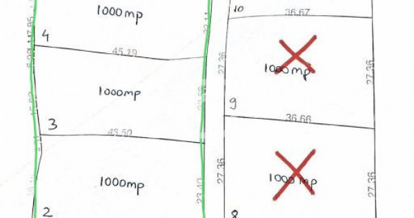 Ultimele 4 terenuri de vanzare Manastirea Humorului 1000mp