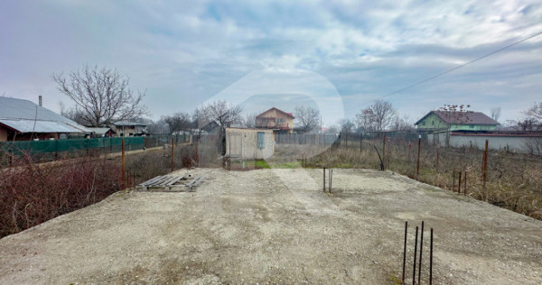 Mihăilești - teren &icirc;mprejmuit 401mp, cu puț, COMISION 0