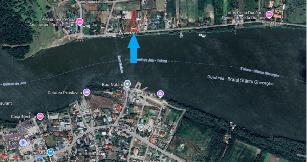 Ocazie!Ilganii de Jos,Nufaru,teren Intravilan,liber,malul Dunarii,1477
