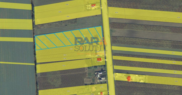 Teren 9969 mp, situat la E85, &icirc;ntre două intrări pe au...