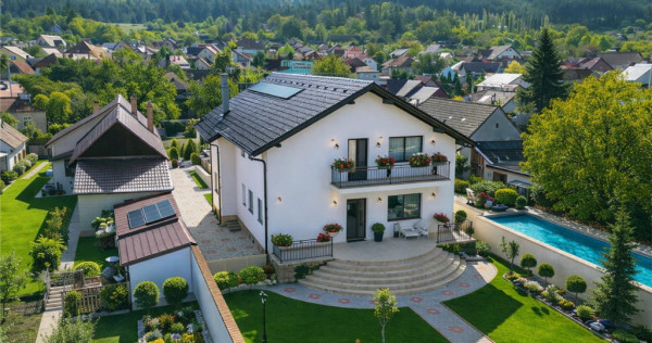 Pe 1.000 mp teren, vila eleganta, caracteristici notabile, S