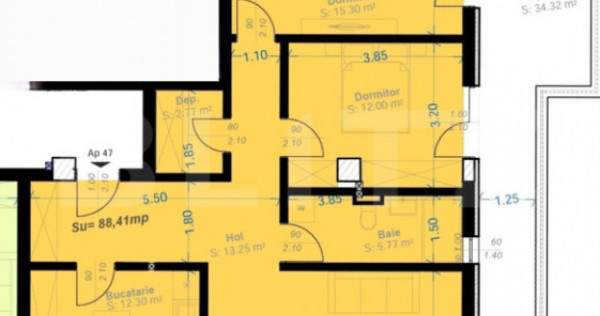 ​Penthouse Exclusivist | Terasă 34 mp | 3 Camere | Zona A