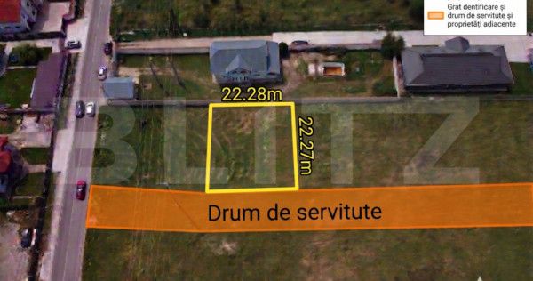 Teren intravilan 500 mp cu autorizație de construire Vifor