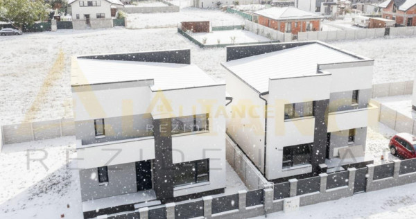 Casa e cu 4 camere 2 bai teren 455mp