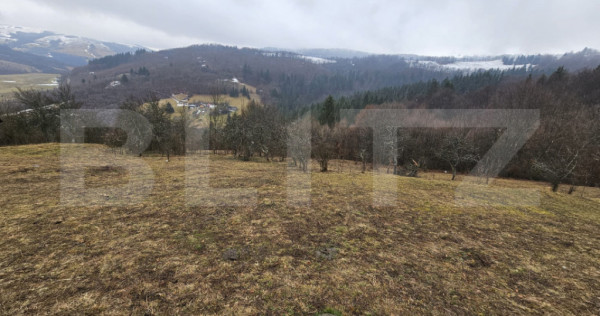 Teren 7.513 mp, cu priveliște panoramică, Dăroaia, comuna