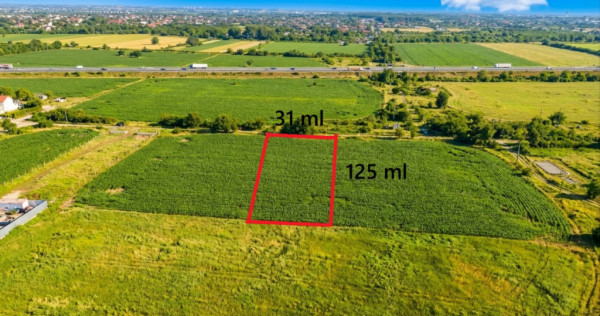 Teren Bragadiru langa A0 - PUZ aprobat, vizibilitate autostr