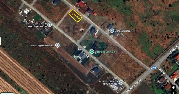 Teren intravilan 516 mp &ndash; Tărtășești/DN7 - 25 min d...