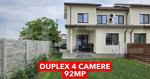 Duplex 4 camere 92mp utili, 300mp teren, Mosnita veche