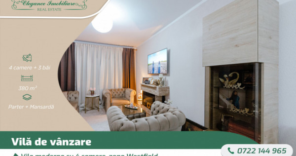 Vila moderna cu 4 camere, zona Westfield, Arad