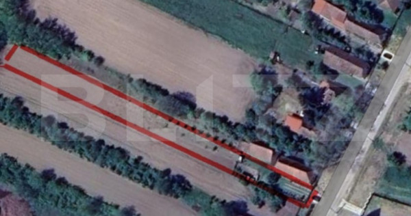 Teren intravilan de v&acirc;nzare, 1323 mp , sat Bercu comuna Laz