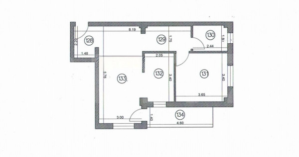 Apartament 2 camere, etaj 3, bloc nou- zona Obcini