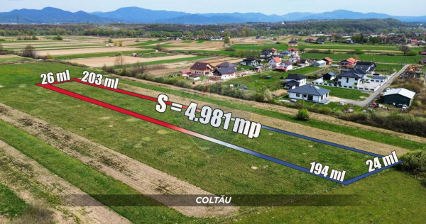 0% COMISION: Teren intravilan de vanzare in Coltau