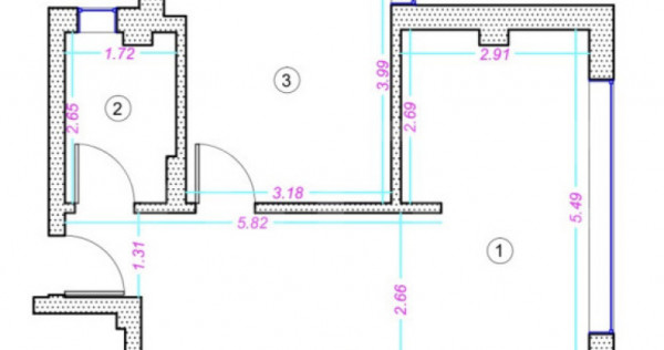 Apartament 2 camere, 44 mp, finisat, zona Donath