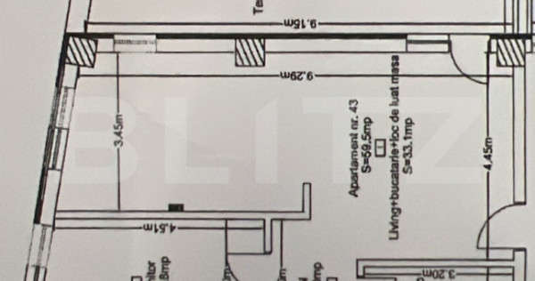 Apartament finisat complet decomandat cu 2 camere cu CF!
