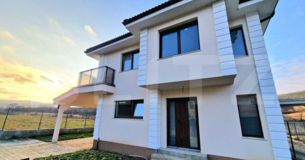 Casa individuala 110 mp utili, 400 mp teren, finisata modern