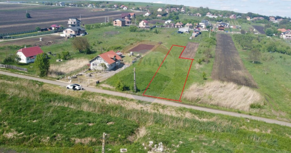 Teren intravilan de vanzare in Tureni, 1400 MP. Cluj